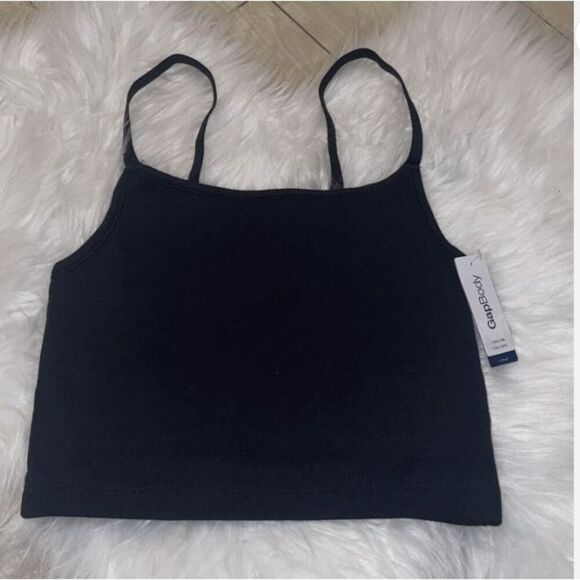 Lot of 2 GapBody NWT size XL Black Cotton Rib bralettes - 1 racerback/ 1 Cami to - Picture 6 of 9